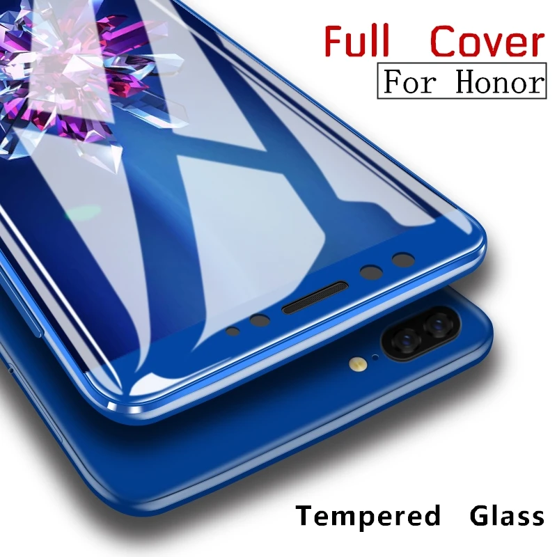 Полное Защитное стекло для Huawei Honor 9 Lite 8C 8X8 S 7A 7C 7X Pro играть C8 X8 S8 A7 C7 X7 экран