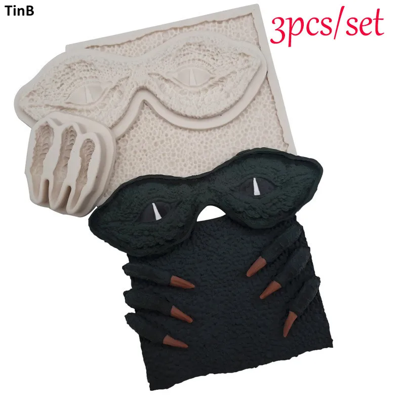 3 шт./компл. силиконовая форма для украшения торта в виде динозавра шоколадной