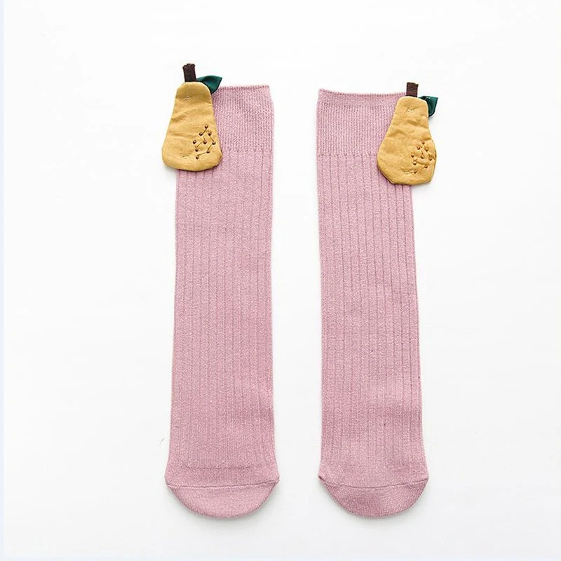 Light Pink Коллекция года, детские длинные носки для малышей милые гетры до колена для маленьких девочек, повседневные однотонные модные гетры с изображением животных, новинка, лидер продаж, От 1 до 8 лет - Цвет: Light Pink