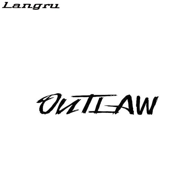 Langru Outlaw Виниловая наклейка для стайлинга автомобиля мотоцикла декоративные