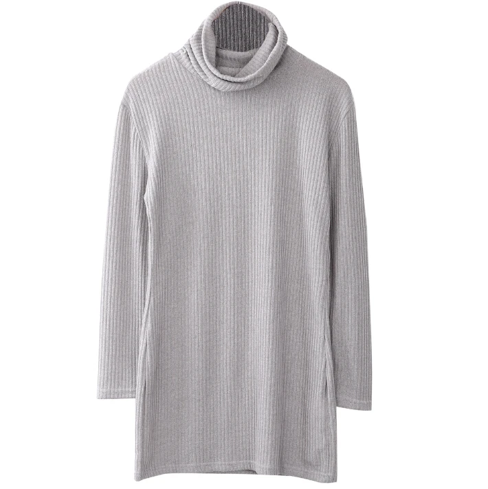 2017 Женская зимняя одежда платья теплый вязаный свитер с длинным рукавом мини