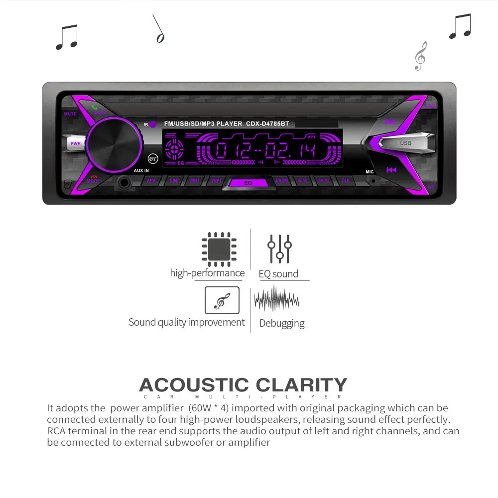 LeeKooLuu 1Din MP3-плеер автомобильный Радио автомобильный мультимедийный плеер Bluetooth fm-радио авто AUX USB SD Автомагнитола Кассетный рекордер стерео