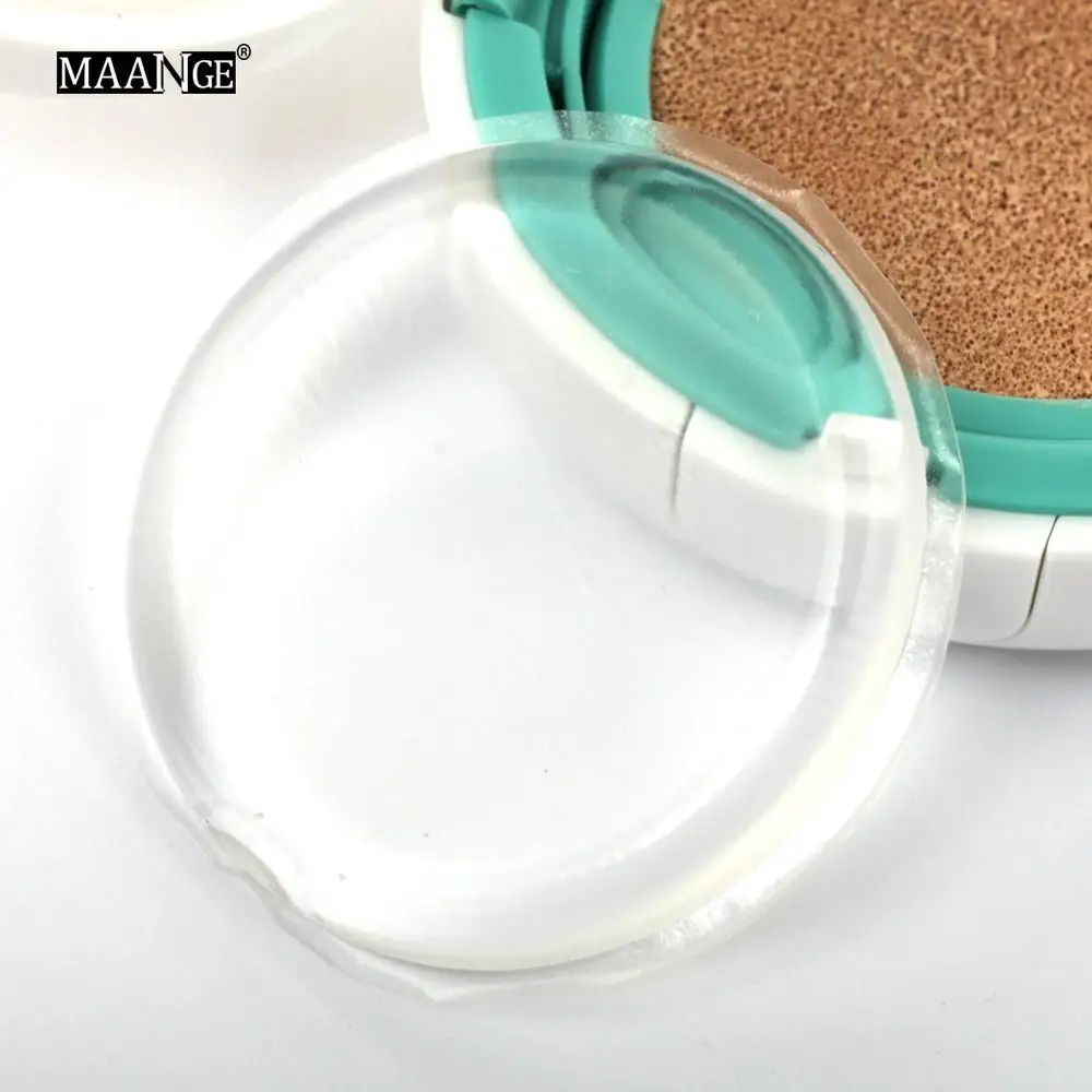 Clear round MAANGE 1 шт. силиконовая губка для макияжа Silisponge гель мягкий Желе косметическая пудра основа BB крем косметический инструмент для макияжа - Цвет: Clear round