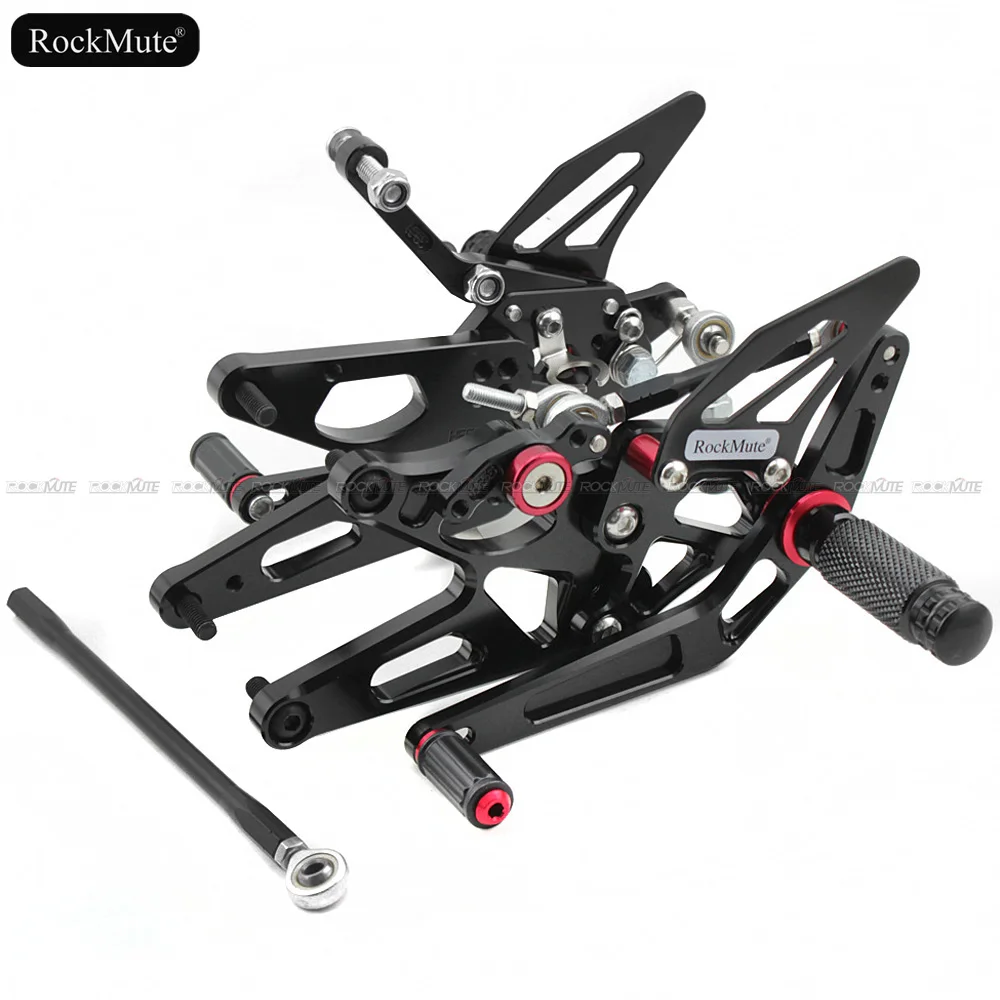 Подножки для мотоцикла для Yamaha YZF-R1 YZF R1 2004 2005 2006 ЧПУ Регулируемая подножка рычаг переключения передач тормозной педальные подложки для ног сзади комплект