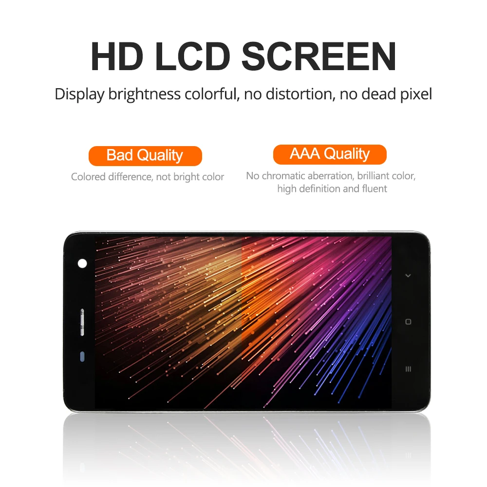 ЖК-дисплей 5 0 дюйма для XiaoMi Mi4 сенсорный дигитайзер с рамкой в сборе сменный