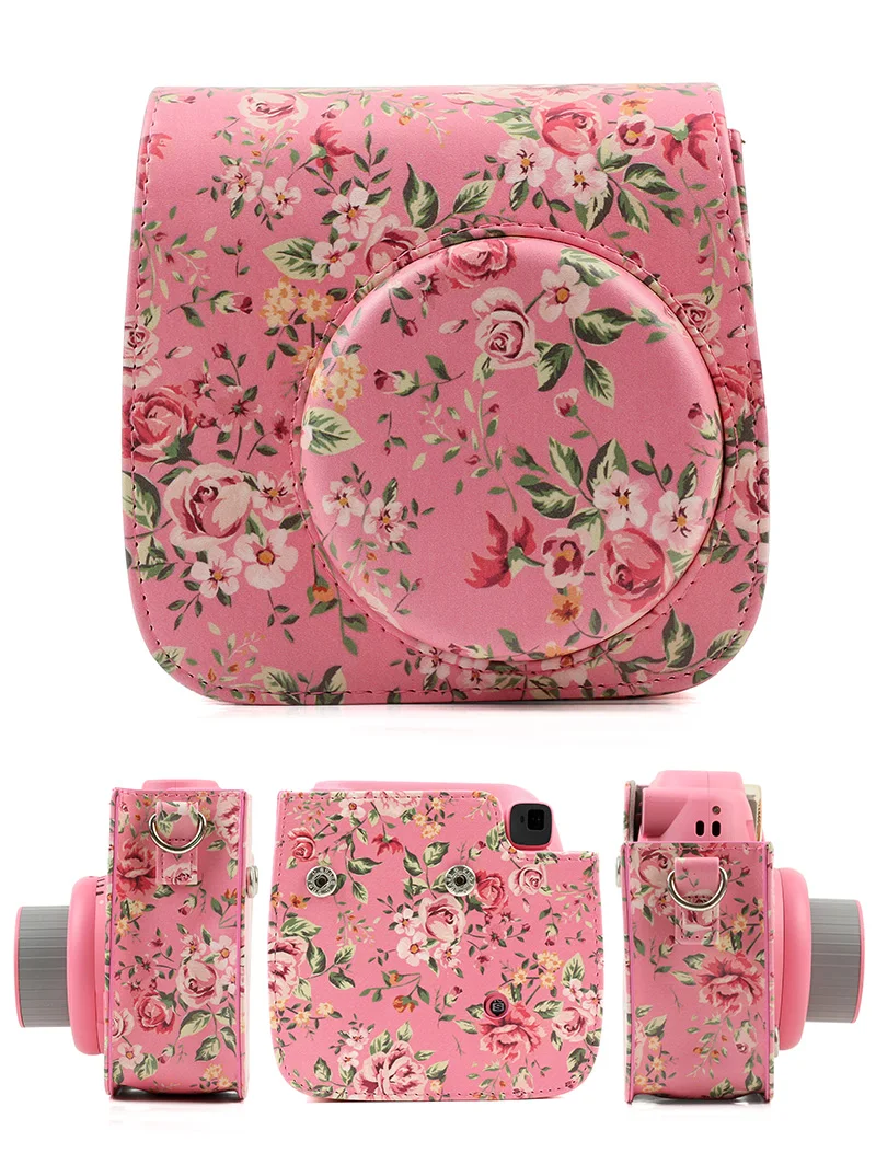 Для камеры Polaroid для Fuji Fujifilm Instax Mini 8/9 Классическая Ретро камера из искусственной кожи с ремешком сумка чехол защитный чехол