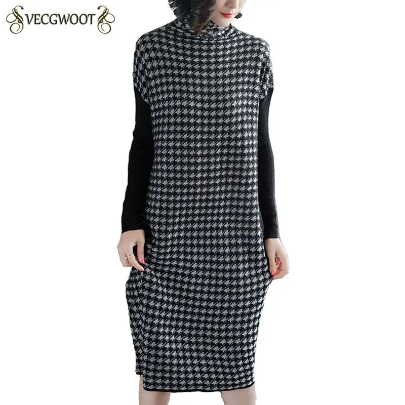 2020 Осень Зима Новое Женское платье в европейском стиле Модный клетчатый женский