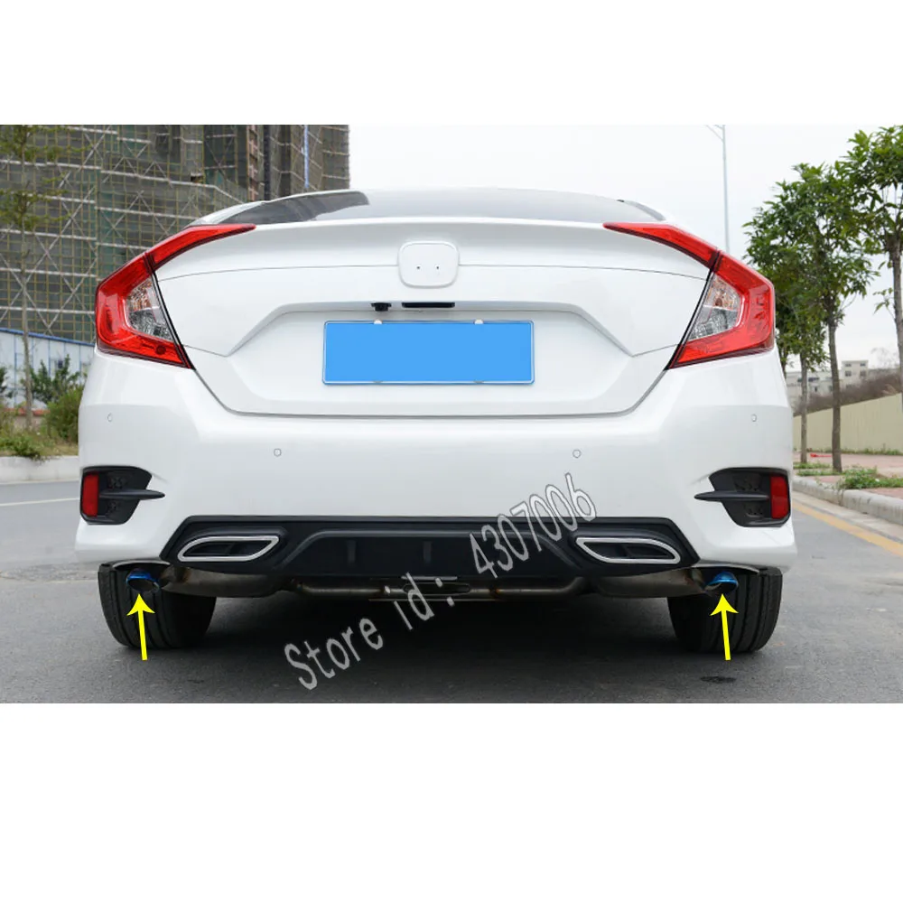Глушитель выхлопной трубы для Honda Civic 10 седан 2016 2017 2018 2019|Выхлопной коллектор| |