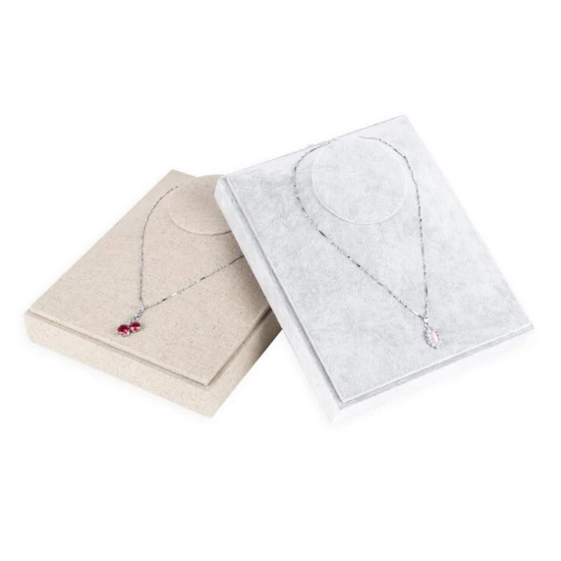 Роскошная модель бюста демонстрация демонстрации на выбор серые бархатные