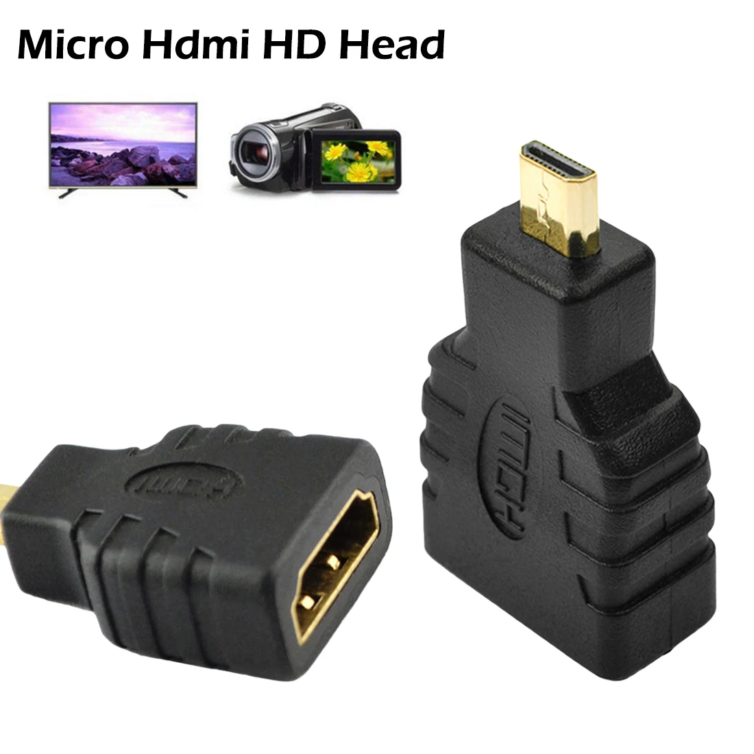 Универсальный кабель Micro HDMI в адаптер конвертер для подключения к телевизору ЖК HD