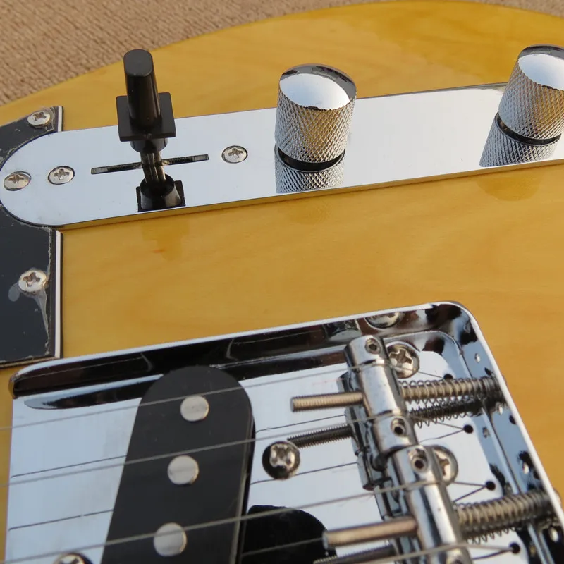 Заводская поставка новинка 2021 картонная доска telecaster из желтой древесины 6 струн