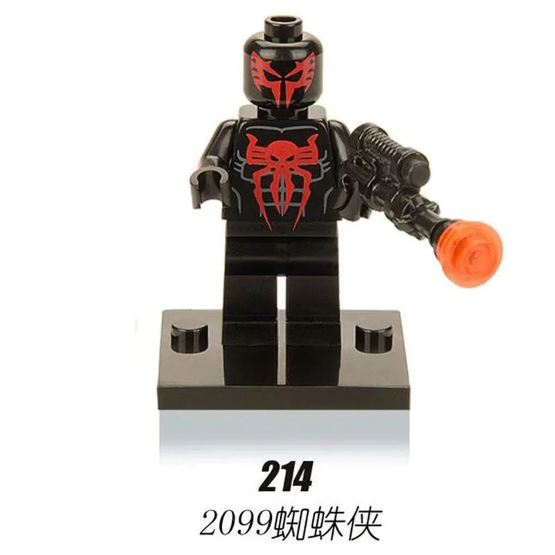 30 шт. XH 211 Строительные Блоки Super Heroes Мстители Алые Паук Mini Star Wars Фигурки Детей