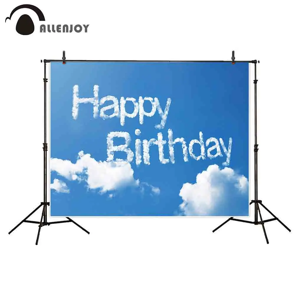 Allenjoy фон для фото Белое Облако голубое небо день рождения мечтательное
