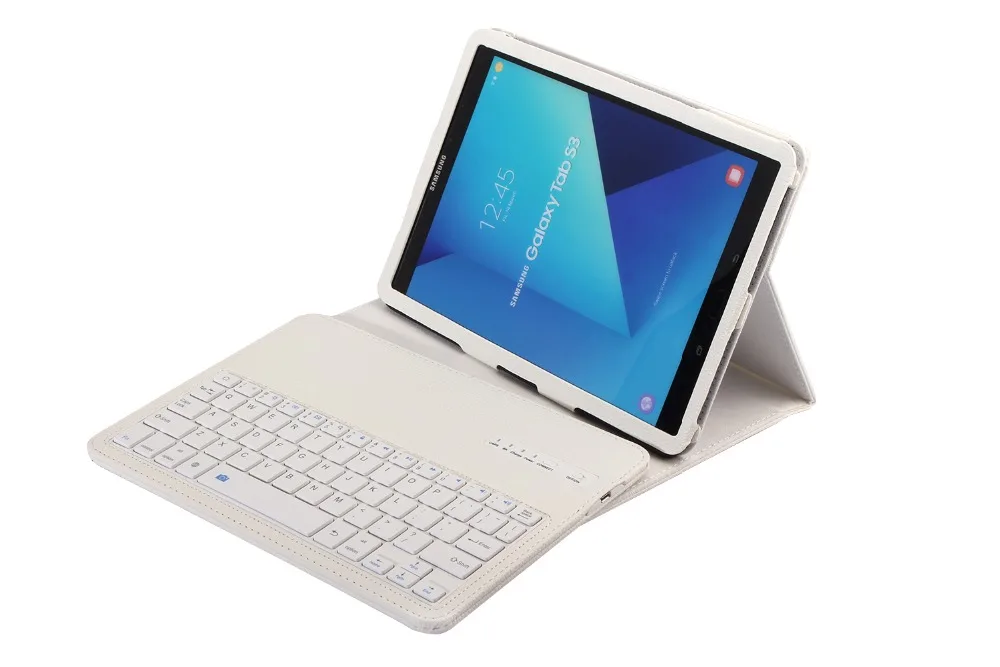 Съемная Беспроводная Bluetooth 3 0 клавиатура Folio Stand PU кожаный чехол док-станция для
