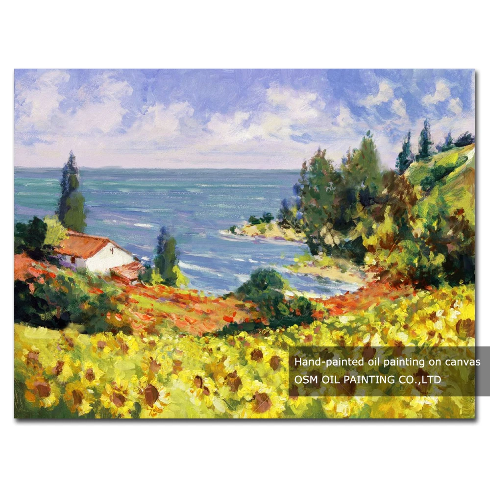 Прямая поставка от художника высокое качество ручная роспись летний пейзаж