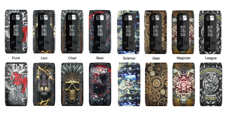 Цвет! Think Vape Thor Pro 220 Вт TC Box MOD VS Think Vape Thor 200 Вт TC Box MOD с привлекательными узорами электронная сигарета Vape Mod