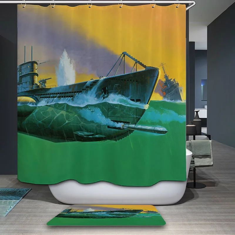 Monily полиэфирная водонепроницаемая морская Акварельная занавеска для душа 12