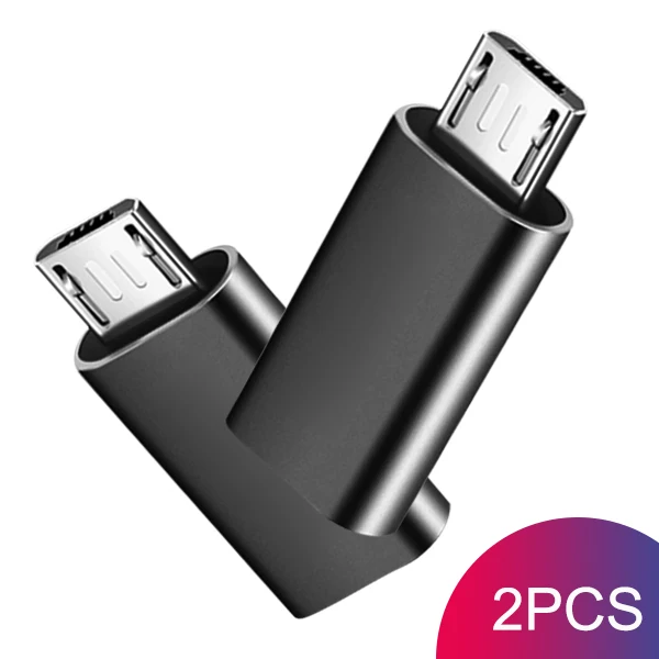 2PC ACCEZZ Micro USB Мужской адаптер для тип-c Женский OTG Синхронизация данных конвертер Android телефон для Xiaomi Redmi 4X samsung Galaxy S7 Plus - Цвет: 2PC