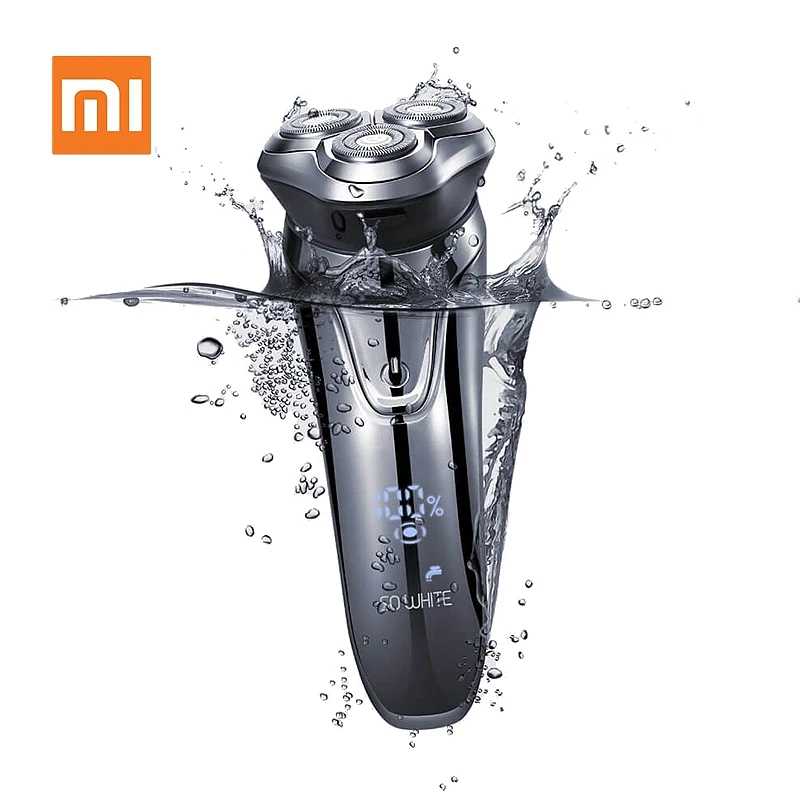 Электробритва XIAOMI Mijia SO WHITE Мужская моющаяся с зарядкой от USB водонепроницаемая IPX7