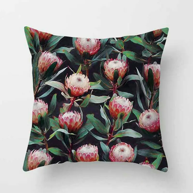 4 Упак. Тропические растения наволочки для подушки чехол в цветочек декоративные