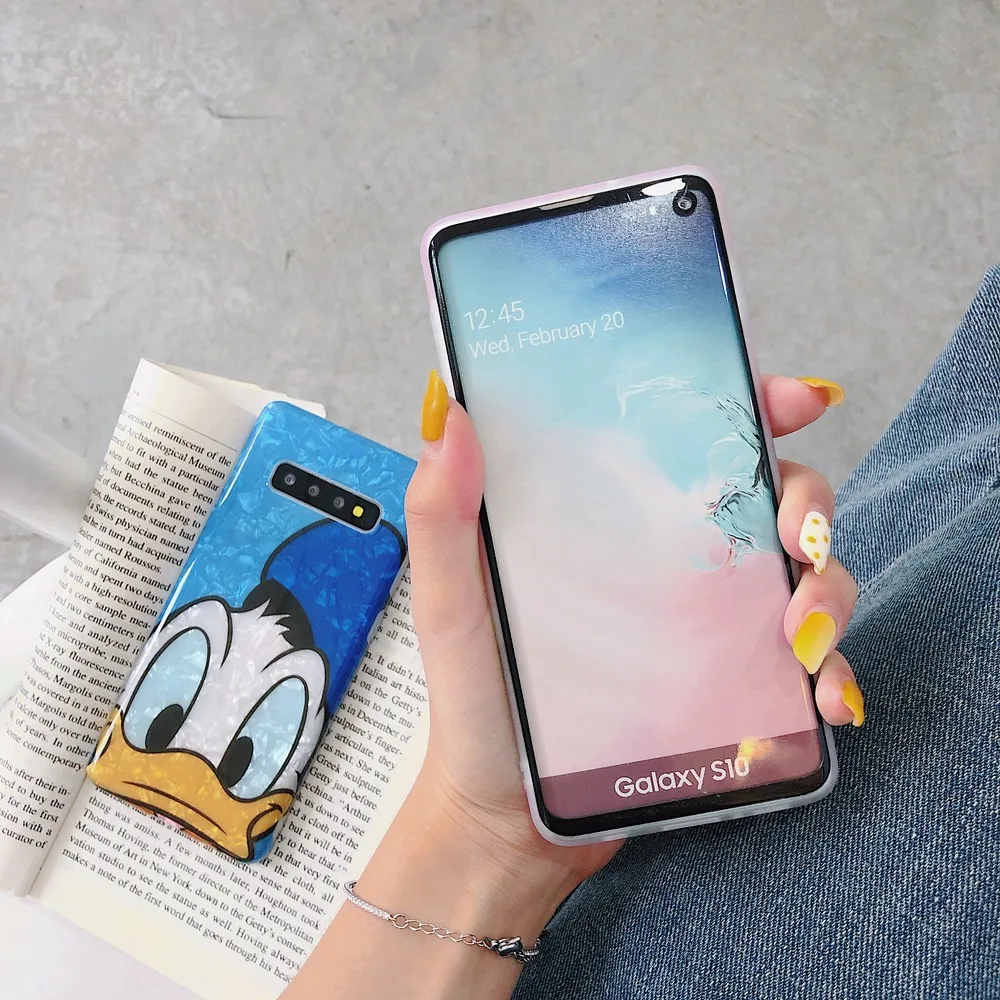 Для samsung Galaxy S8 S9 S10 Plus мультяшный Дейзи Дональд Дак мягкие чехлы для samsung Note 10 8 9 ракушка силиконовый чехол для телефона