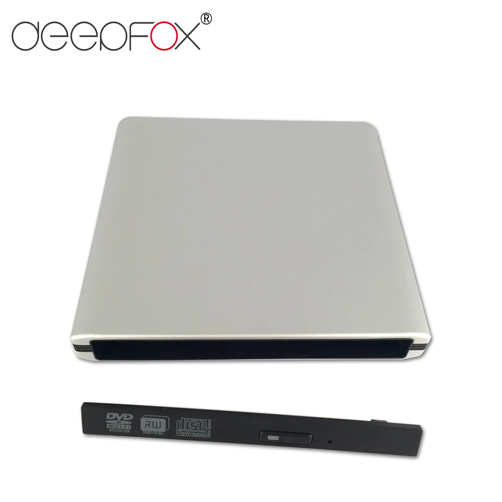 DeepFox алюминиевый сплав 12 7 мм USB 3 0 внешний корпус для оптического привода SATA CD/DVD