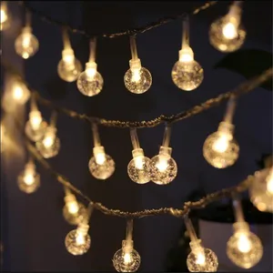 Гирлянда светодиодная с круглыми лампочками, водонепроницаемая, 7,5 м, 50 шт.