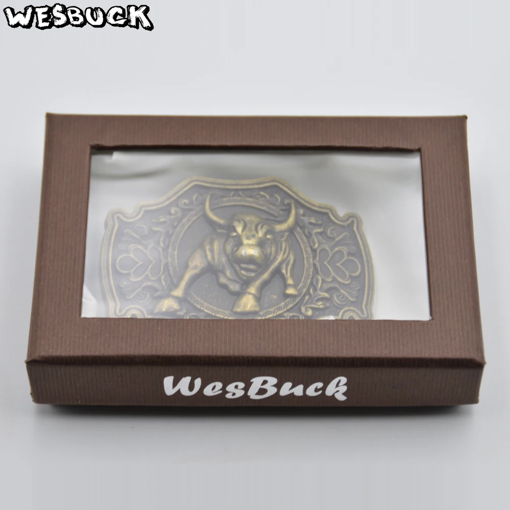 WesBuck Фирменная розничная продажа Высокое качество 3D бычья пряжка для ремня с