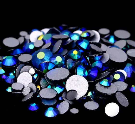 

Montana AB Color ss3,ss4,ss5,ss6,ss8,ss10,ss16,ss20,ss30 Flat Back Crystal Non Hotfix Nail Art Glue On Rhinestones decorations
