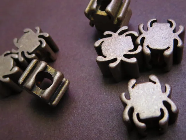 Однотонный паук латунь парашют нож для шнура инструмент бусы на шнурок ключ