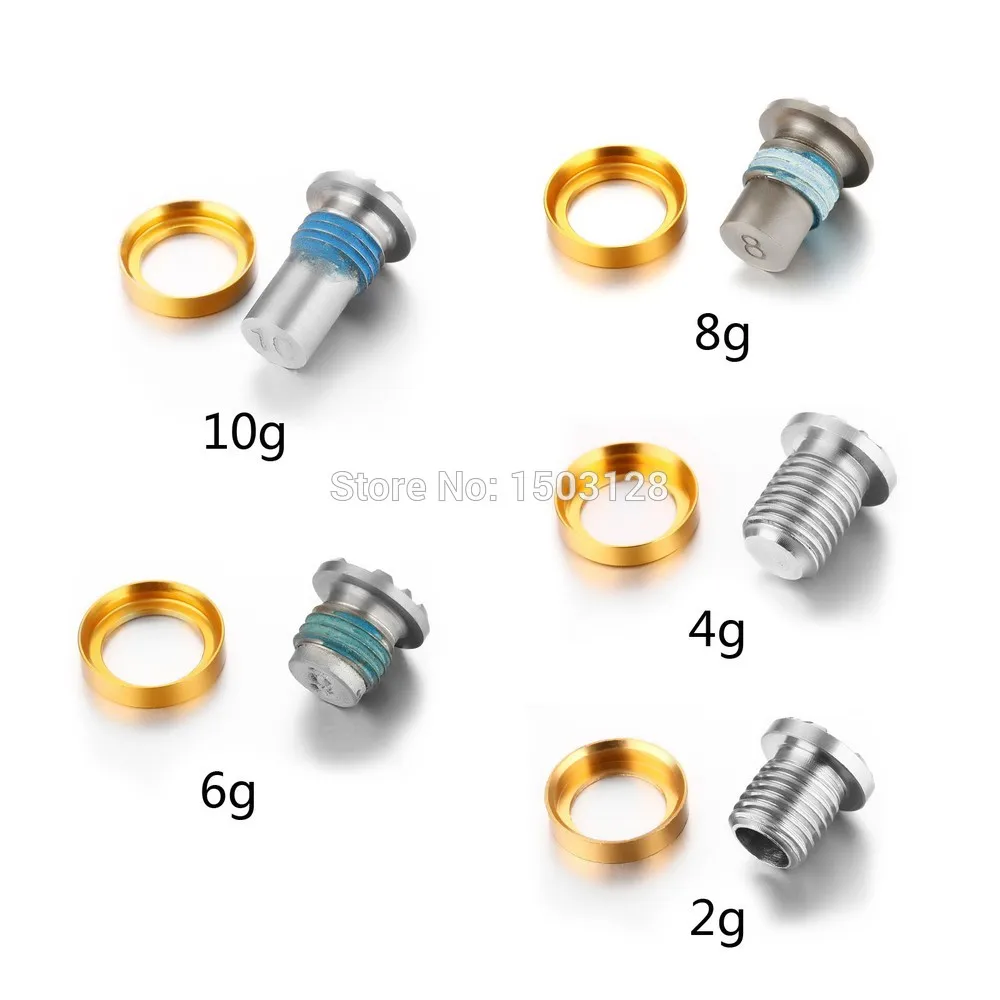 Новое Золотое кольцо 1 шт 2g 4g 6g 8g 10g выбор или полный набор весов винт для TM RBZ SLDR Stage