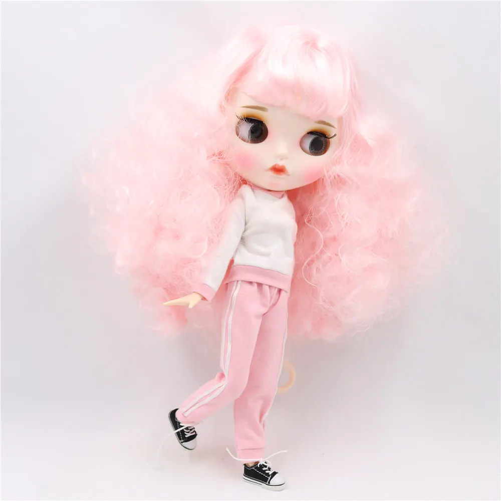 Кукла Blyth BLQE126/300 от ICY DBS с белой кожей для суставов тела розовые афро волосы новое