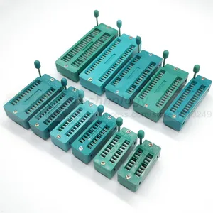 2 шт.лот 14 16 18 20 24 28 32 40 P Pin 2,54 мм Green DIP Универсальный ZIF IC тестовый Тип паяльной розетки Бесплатная доставка