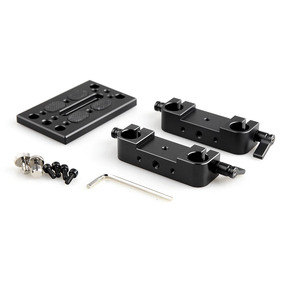 SmallRig Dslr камера с Двойным Зажимом 15 мм рельсовый БЛОК Поддержка быстрого