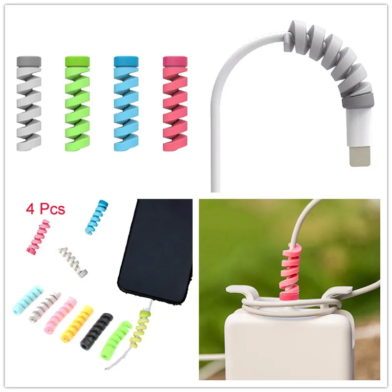 Защитный чехол для зарядного кабеля 4 шт./лот телефона 8 X USB-кабель устройства шнур