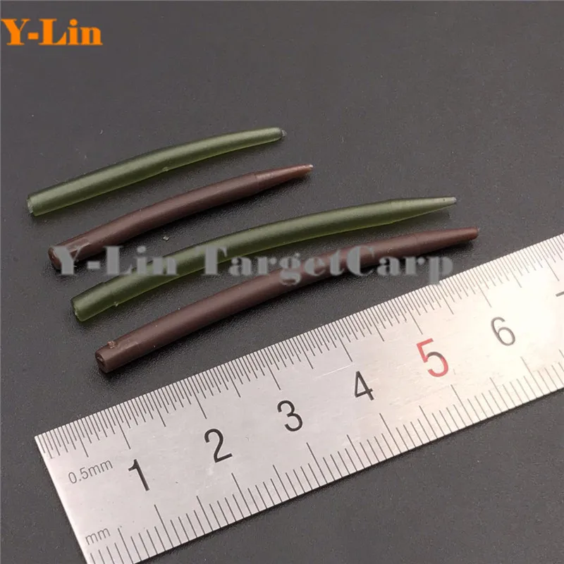 40 шт./лот рукав против спутывания карпа коричневый зеленый цвет размер L/S