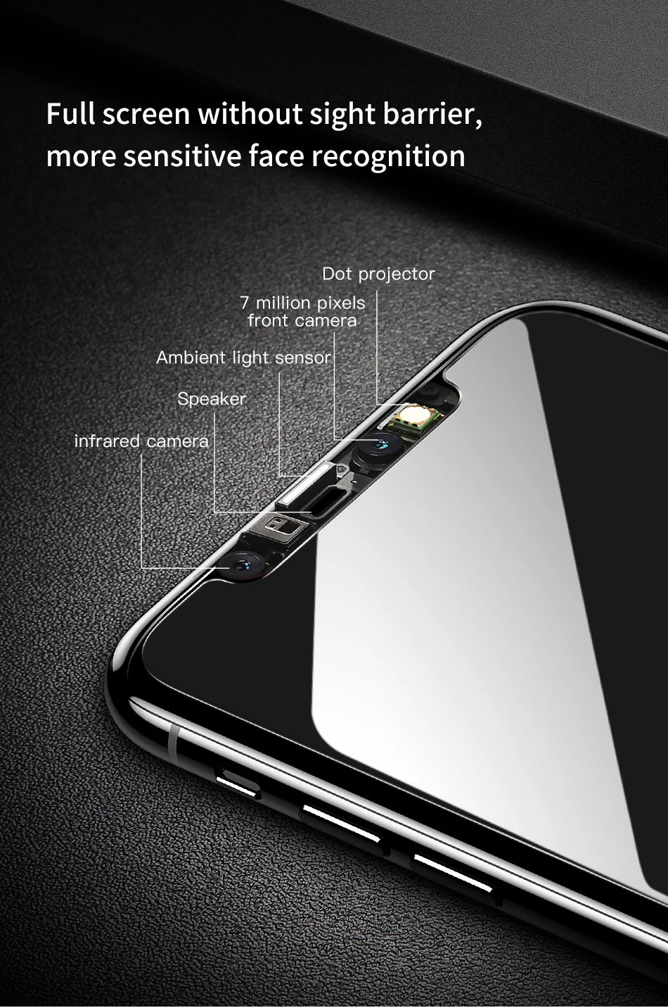 Baseus 0,3 мм закаленное стекло для iPhone XR Xs Max 8 7 Plus Защита экрана для конфиденциальности полное покрытие Защитная стеклянная пленка