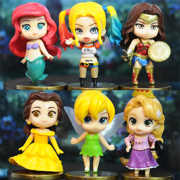 ThinkEasy 6 шт./компл. малыш мой милый маленький чудо женщина Анна и Эльза София