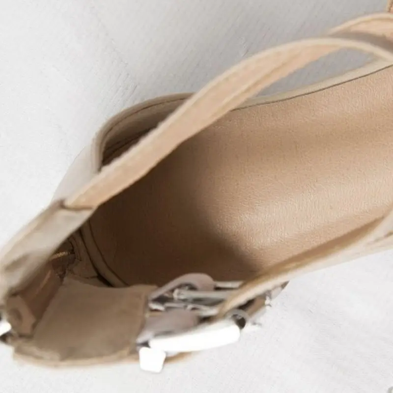 FITWEE Женские туфли лодочки сандалии из натуральной кожи Римский стиль