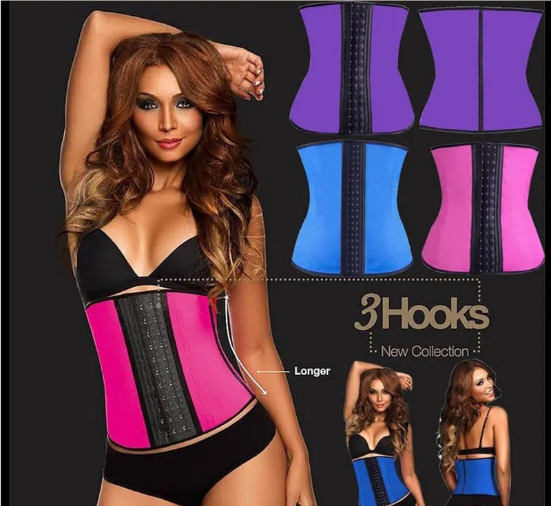 Корсет утягивающий латексный с тремя кнопками 7 костей|shapewear corset|shaper waistmodeling strap |