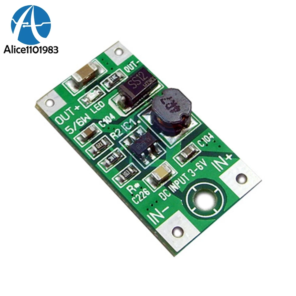 5W DC 3V 6V To 5V 9V 12V низкая мощность повышающее напряжение модуль преобразования плата