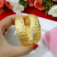 1 pieces vintage style star carved bangle yellow gold filled classic womens cuff bangle bracelet