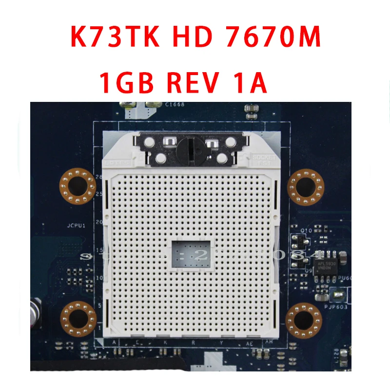 K73TA материнская плата QBL70 HM7670M для ASUS K73T X73T LA-7553P K73TK R73T Материнская плата ноутбука K73TA материнская плата K73TA материнская плата
