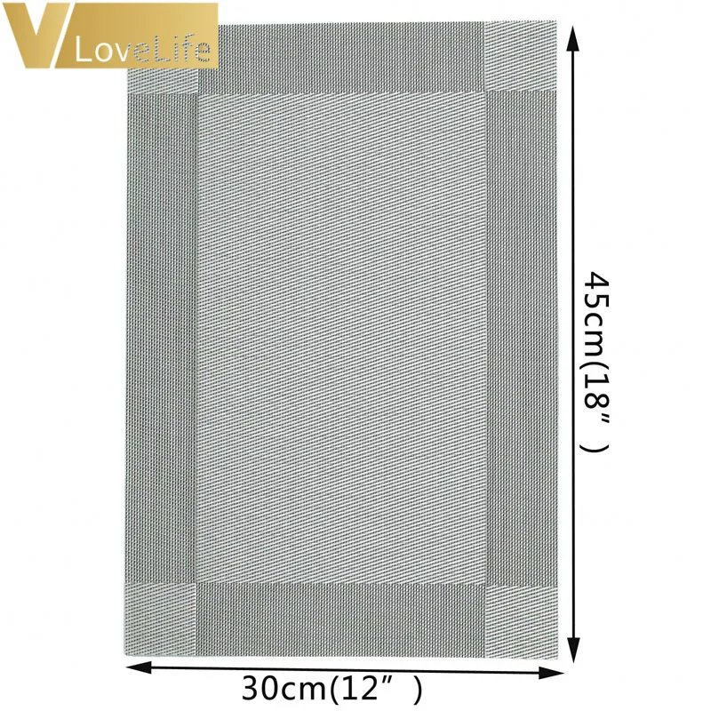 Прямоугольная пластиковая подстилка ПВХ коврики для салфеток украшение