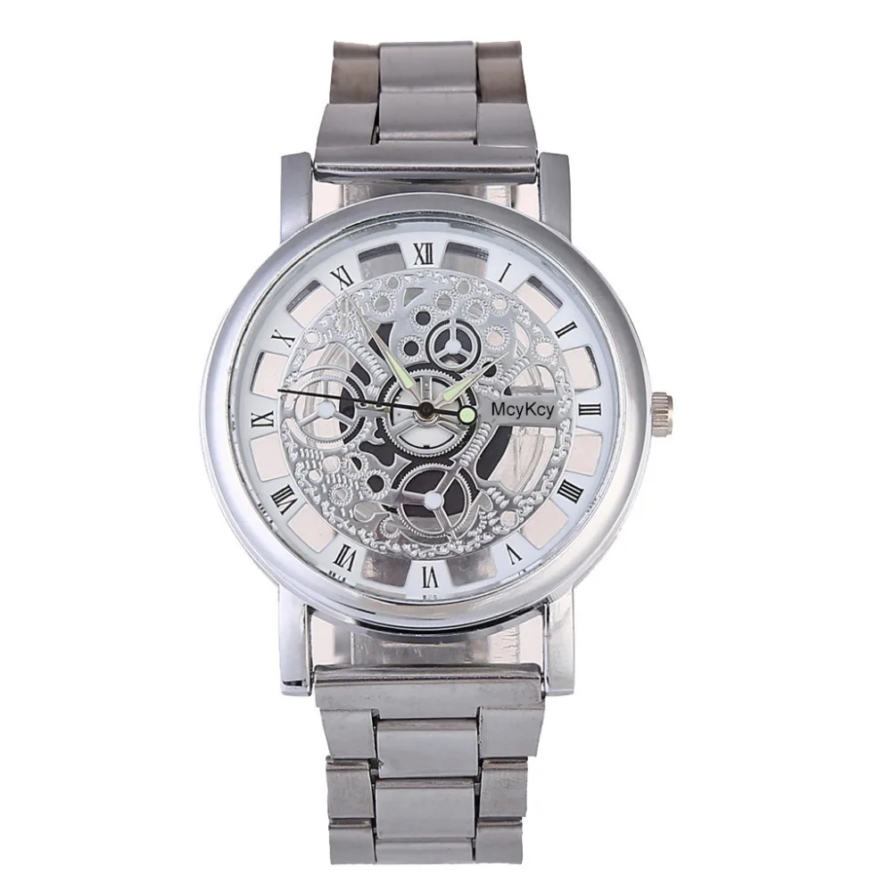 

Fashion Watch Silver & Golden Hollow Steel Watches Men Women Unisex Hombre Quartz Wrist watch Clock Retro