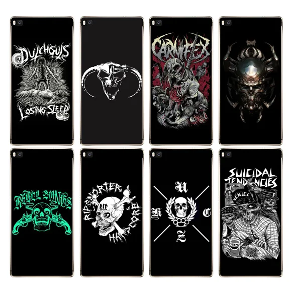 DREAMFOX K118 Hardcore Metal Skull Soft TPU Silicone Case Cover For Huawei P8 P9 P10 Lite Plus 2017 Honor 8 Pro 9 6X |