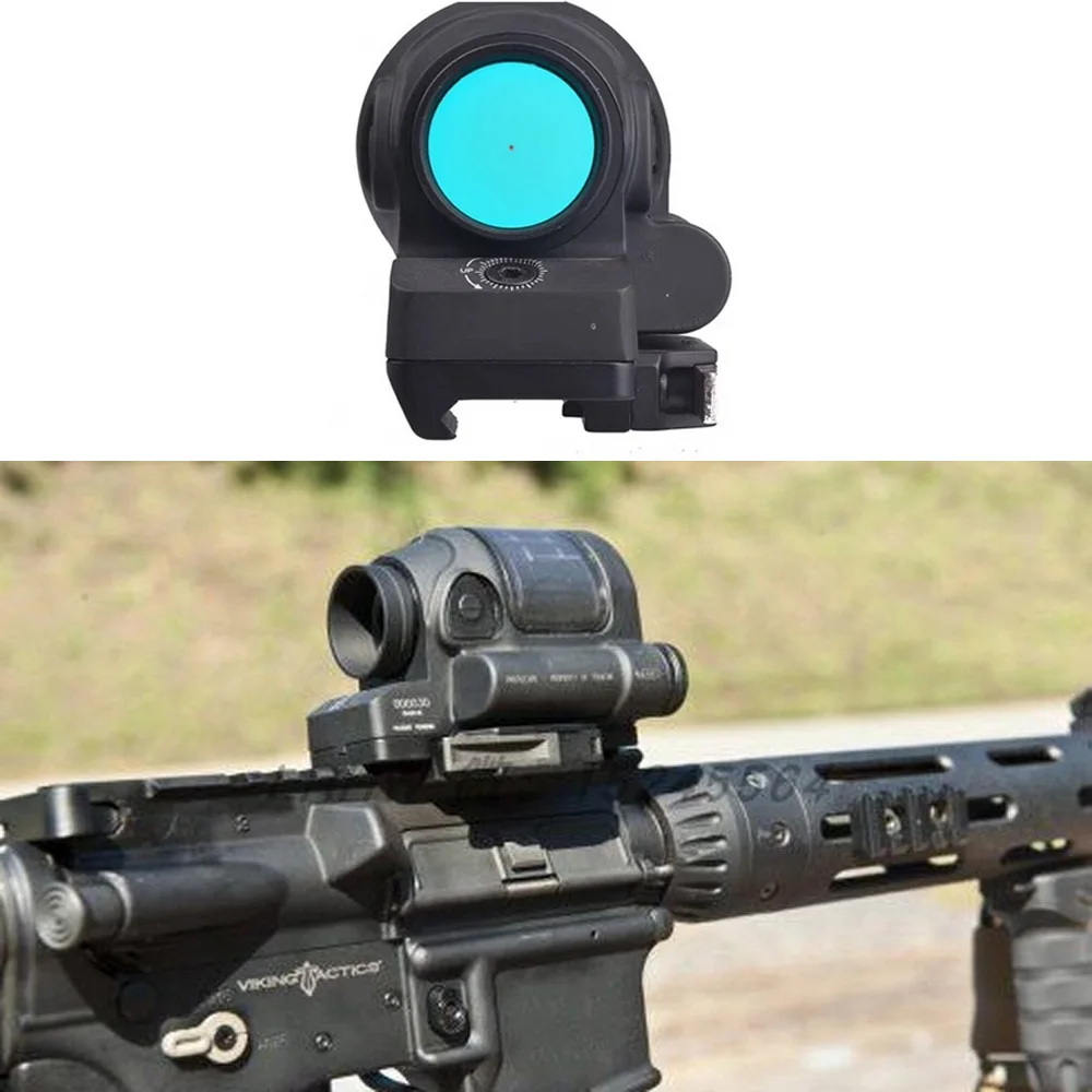 

Black Tactical Solar Power Reflex Red Dot 1X38 SRS Style 1.75 MOASight Red Dot Sight Scope with QD Mount OpticsRifle Sight Tool