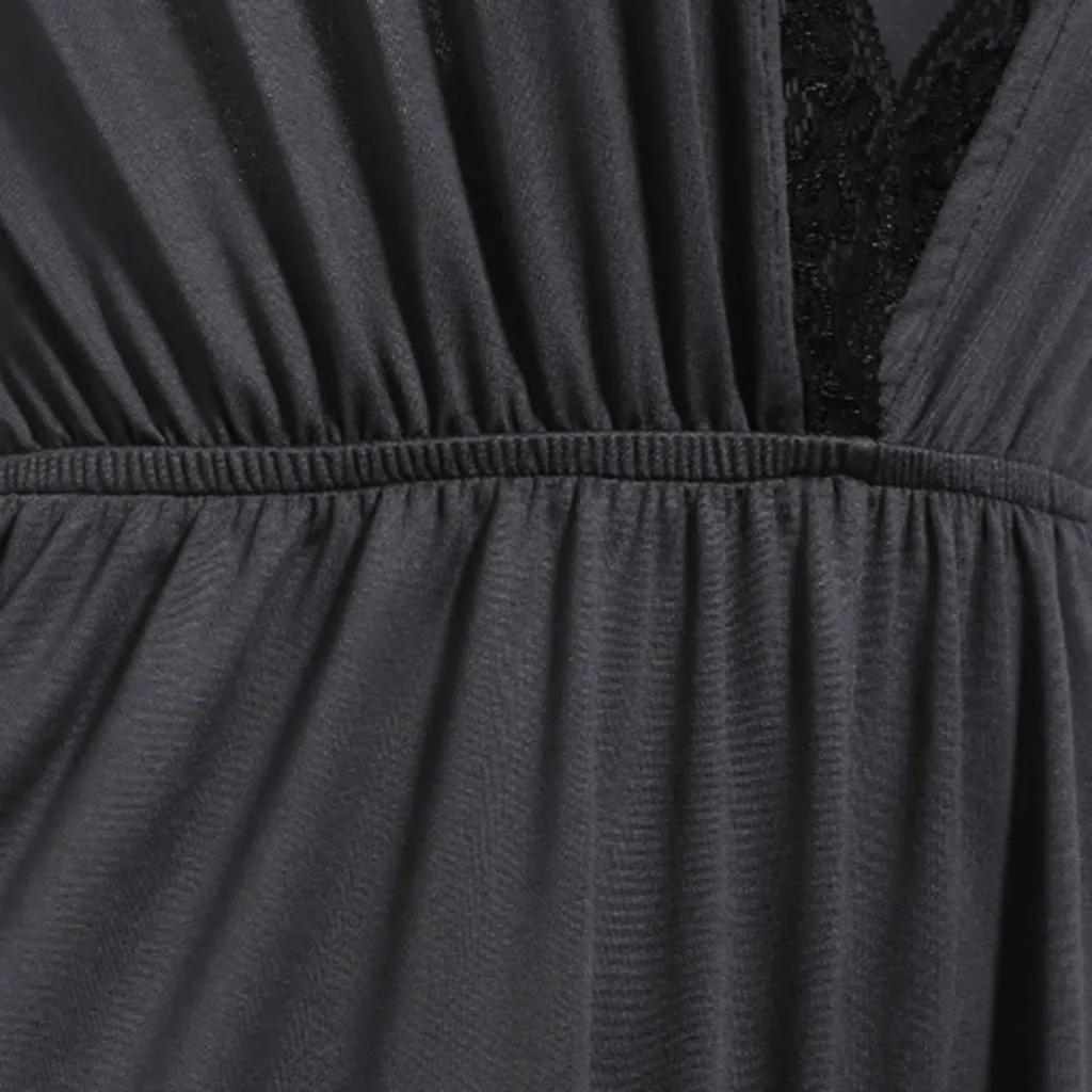 Женская мода удобные сексуальные глубокий v кружева слинг открытая спина женские