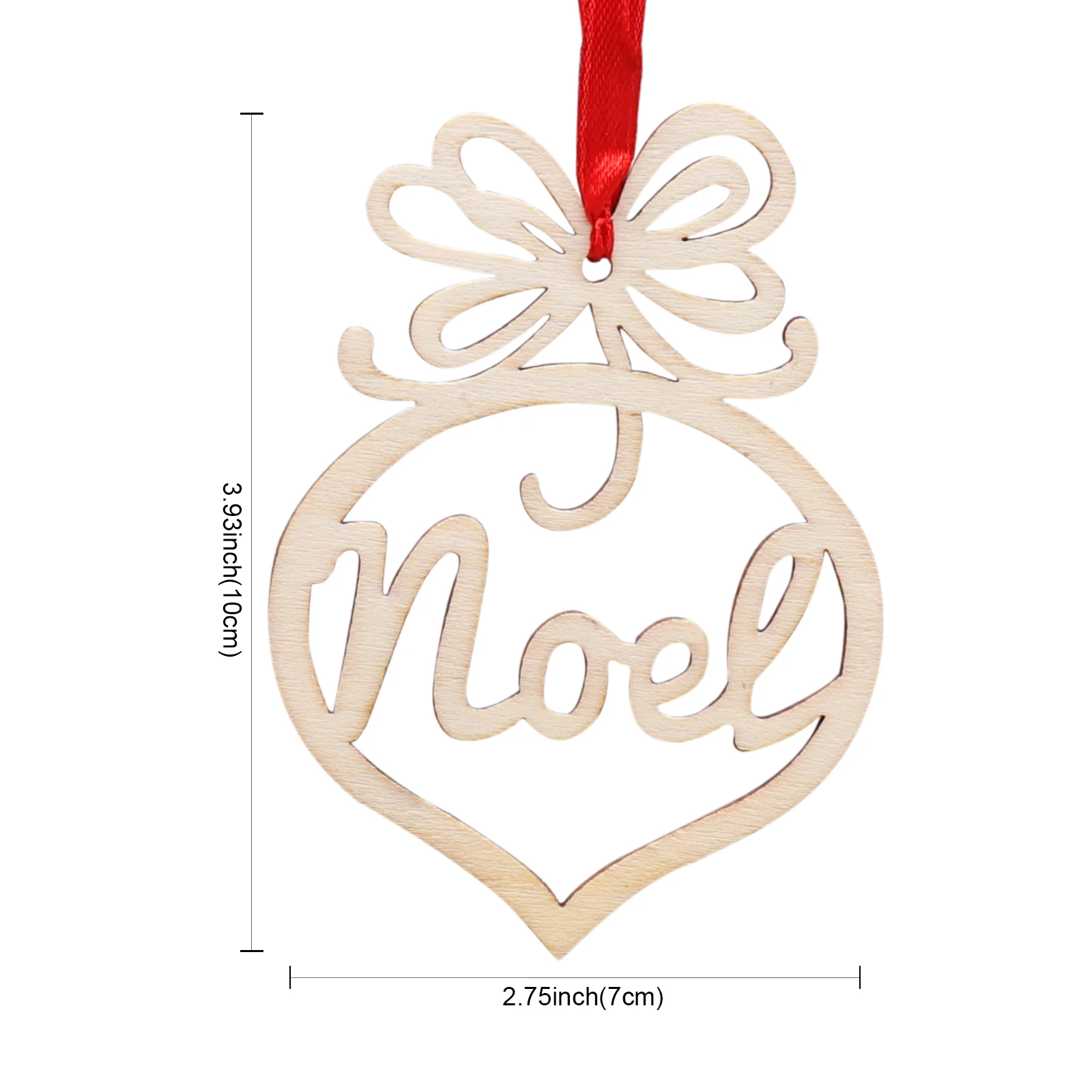 Деревянные подвесные бирки Noel из МДФ 6 шт. | Дом и сад
