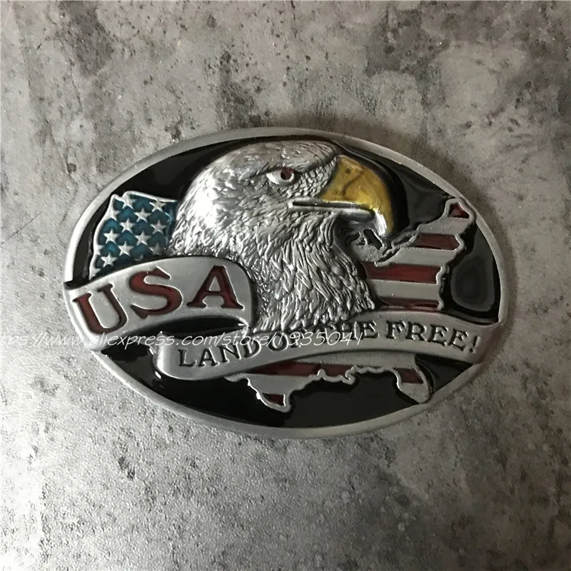 Розничная продажа американский флаг металлическая пряжка для ремня
